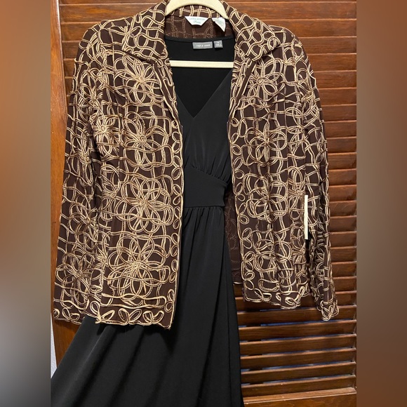 VNTG Semi-sheer Embroidered Mesh Laura Ashley, Zip jacket in excellent condition - Picture 14 of 14